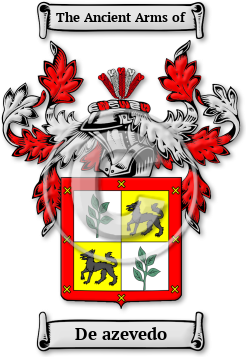 De azevedo Family Crest Download (jpg) Legacy Series - 150 DPI
